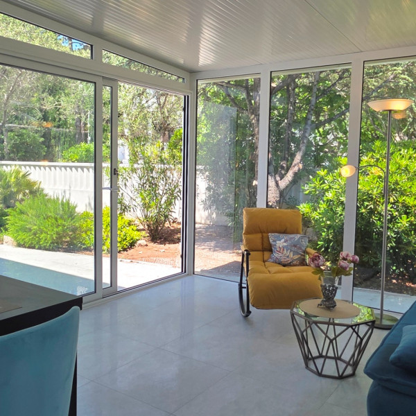 Das Wohnzimmer, Villa Perla Baska, Villa Perla Baska mit Pool in der N&auml;he des Meeres, Ba&scaron;ka, Insel Krk, Kroatien Ba&scaron;ka